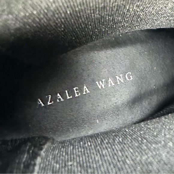 🆕 NWT Azalea Wang “Ghosted” Chunky Platform Boots – Black/Red Size 10 - Picture 11 of 12